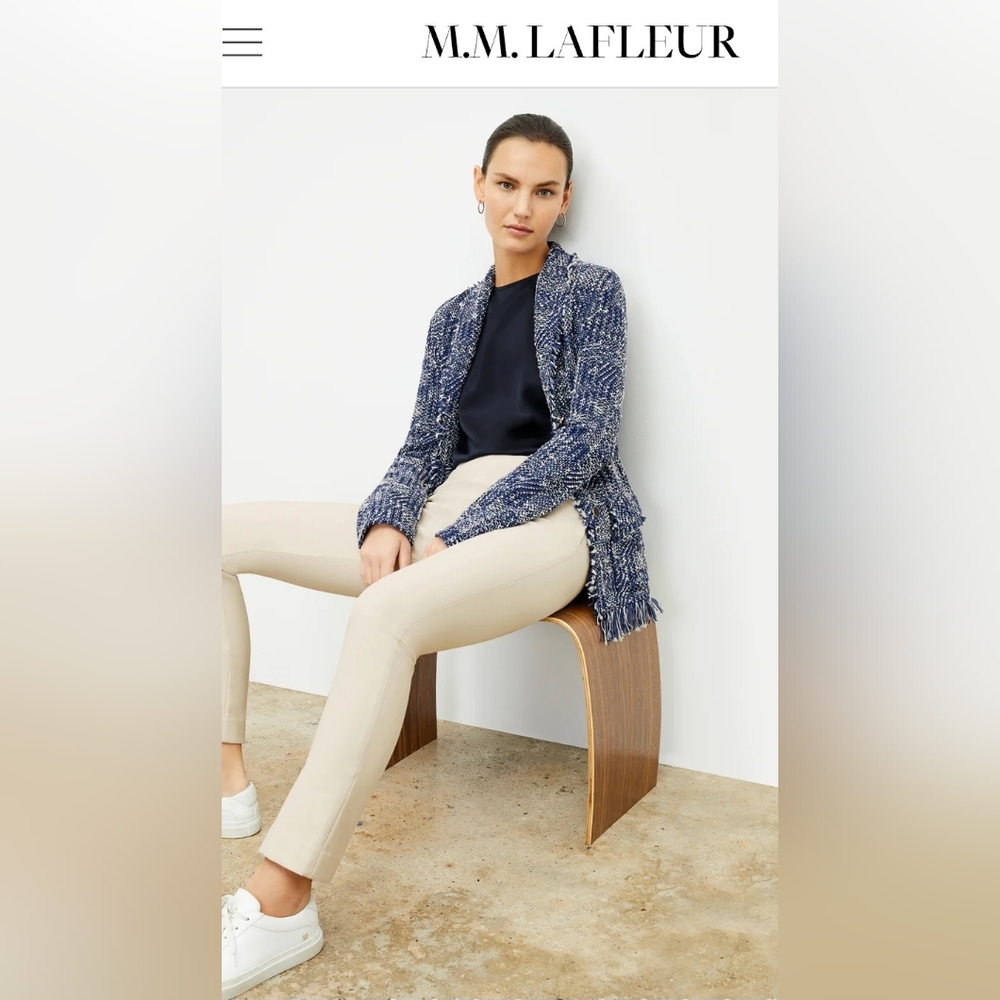 M.M. LaFleur Foster Pants In "Bone" Cream Beige Colored Pants Size 2